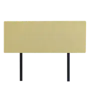 Linen Fabric Queen Bed Deluxe Headboard Bedhead - Sulfur Yellow