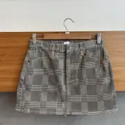 NWT EDWIN ANTHROPOLOGIE SAMPLE ABBEY SLATE MINI SKIRT, SIZE 26