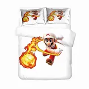 v3305 Bed Sheets Bed Doona Duvet Cover Set Super Mario Bed Sheets IU3305