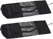 LAPYAPPE 2Pcs Durable Yoga Lightweight Mesh Design Tote for Gym Travel Outdoor Activities Practical Storage for Yoga Mats Easy to Carry