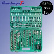 172pcs Tools Set Sockets Sleeves Screwdrivers Set Automotive Workshop Tools Kit