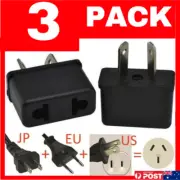 3 PACK USA EU EURO ASIA to AU AUS AUST AUSTRALIAN POWER PLUGs TRAVEL ADAPTER 3PC
