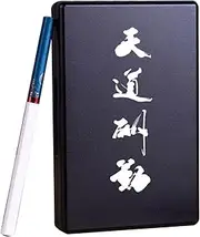 [Lorxilar] Cigarette Case Slim Metal Cigarette Case Holder Portable 20 Capacity for Men & Women,One Size,R