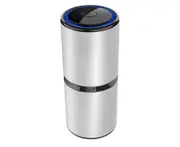 Portable Car Air Purifier Negative Ion Pm2.5 Formaldehyde Odor Smell Car Purifier Odor Allergies Eliminator-Silver