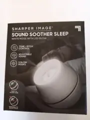 Sharper Image Sound Soother Sleep White Noise with LED Glow. Brand New! (4061)