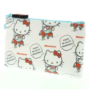 大賀屋 Hello Kitty 矽膠 化妝包 筆袋 收納包 拉鍊袋 KT 三麗歐 凱蒂貓 日貨 正版 J00010301