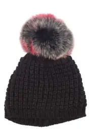 Kyi Kyi Hat Big Pompom Wool Blend Hat NEW