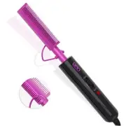 2 in 1 Hot Comb Hair Straightener for Wigs, Black Hair & double sided teeth
