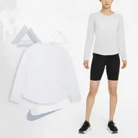 在飛比找Yahoo奇摩購物中心優惠-Nike 運動衣 One Luxe Shirts 女款 白 