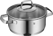 [WMF] Belmonte Saucepan Small 20 cm Glass Lid Induction Stewing Pot 2.5 L Cromargan Polished Stainless Steel Uncoated