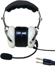 Fs Aviation Headset, Ivory, Gel Ear Seal (Silicon), Passive Noise Reduction, Switchable Mono-Stereo, Noise Cancelling Mic, General Aviation PJ Dual Plugs