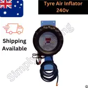 Portable Air Tyre Inflator 240v with Gauge Digital Compressor Gas Station New AU