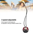 Hanging Neck Fan Leafless Cute Cartoon Design Quiet USB Rechargeable JF