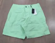 $245 Mens rag & bone "Cliffe" Peached Cotton Field Shorts Light Green US 30