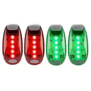 4pcs Marine Navigation Lights for Boats, Kayak, Pontoon, Yacht, Motorboat, Bike Bow Stern RedGreenGrey