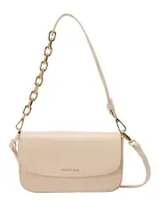 [Mocha] Donnette Half-Chain Bag Cream