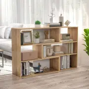 Costway6-Cube Bookcase Floor Standing Corner Display Storage Shelf