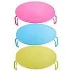 Handle Heating Plastic Cooling Rack Shelf Plate Stand Microwave Stacker Lid