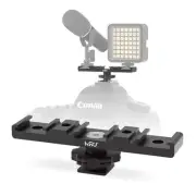HSU Aluminum Cold Shoe Adapter Extension Bracket Mount Camera Flash Accessories
