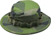 Swedish Army Style Boonie Cap Tacgear Military hat Sweden M90 camo Ripstop Wide Brim