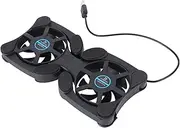 ELAYARD Laptop Cooler Portable Notebook Cooling Pad 2 Fans Foldable Design Anti-Slip Notebook Stand Energy-Saving Cooling