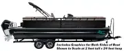 Dark Engineering Sketch Black Graphic Wrap Decal Vinyl Fishing Bass Pontoon Boat