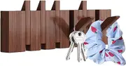 Piano Coat Rack, Modern Wall Hook, Entryway Organizer, Natural Wood Construction, Artistic Space-Saving Design, Hanging Solution for Hats, Bags, Clothes, Umbrellas, 45x14.5cm Wood Color