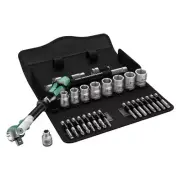 Wera 29 Piece Ratchet, Socket & Bit Set 3/8" Square Drive 004046