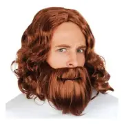NEW Tom Foolery Jesus Wig and Beard By Spotlight