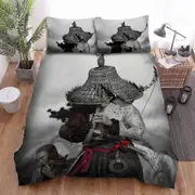 v2488 Bed Sheets Ghost Of Tsushima Characters Playing The Flute Duvet Cover Set Kids Bed Sheets IU2488