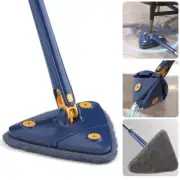 NEW Extended Triangle Mop 360 Twist Squeeze Wringing XType Window Glass Toilet