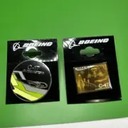 2 Boeing C-17 Lapel Hat Pin On Card New