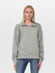 Grey Quarter Zip Sweatshirt