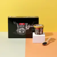 在飛比找momo購物網優惠-【桂冠冰菓室】極濃芝麻冰淇淋(90g*6杯)