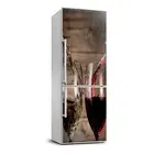 3D Refrigerator Self Adhesive Removable Sticker Decal Food Wine in glasses