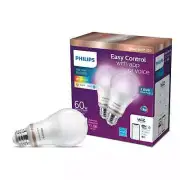 Phillips Full color Wi-Fi LEd light bulbs, Quantity 2 60w replacement 8.8w LED