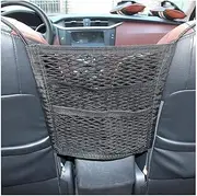Car Seat Net Organizer, Universal Stretchy Backseat Dog Barrier, Tissue Purse Holder, Driver Storage Netting Pouch, Pet Disturb Stopper, Seat Mesh Obstacle Vehicle Travel Dog Backseat Barrie (3-Layer)