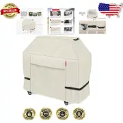 Light Tan BBQ Cover Up to 68 Inch - Fade Resistant & Easy Fit for Major Brands