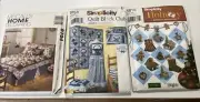 Lot Of 3 Vintage Decorating Quilt Blocks Christmas Patterns McCalls Simplicity