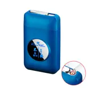 USB Rechargeable Cigarette Case Box With Windproof Lighter AU