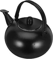 HOMOBABE Stainless Steel Tea Kettle with Integrated Strainer Stovetop Teapot for Effortless Brewing Portable Design for Home Use Elegant Polished Finish Compatible with Induction