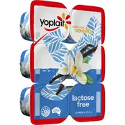 Yoplait Lactose Free Vanilla Yoghurt 6 pack