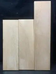 Kiso Hinoki (Brand Hinoki) - 3 Thin Sheets -Cross grained 30, 39, x 9 x1.5cm