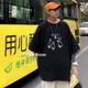 純棉短袖T恤 S-3XL 圓領落肩半袖衣服 時尚五分袖 青少年學生潮T 內穿短袖 吸濕 排汗衫 Tee 現貨供應