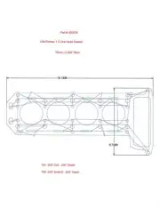 Alfa Romeo 1.3L copper head gasket 76mm bore