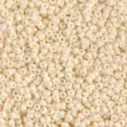 Matte Opaque Cream Miyuki Seed Beads 11/0 (11-92021-TB)