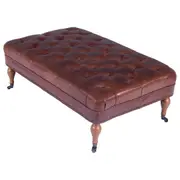 Georgia Leather Bench Top Grain Cow Leather