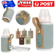 Baby Bottle Milk Warmer Thermostat Travel Heater Bag Pouch Portable Feeding USB