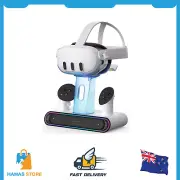 ZYBER RGB Charging Dock for Meta Quest 3 Magnetic Fast Charging Station Oculus