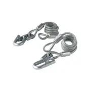 Set of 2 MasterLock 2829DAT Self Coiling Vinyl Coated 40" Safety Cables ^